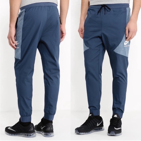 Nike Men's International‎ Cuffed Sweatpants Sz L - Picture 1 of 16